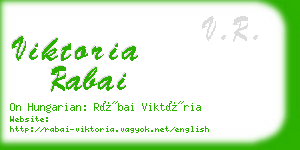 viktoria rabai business card